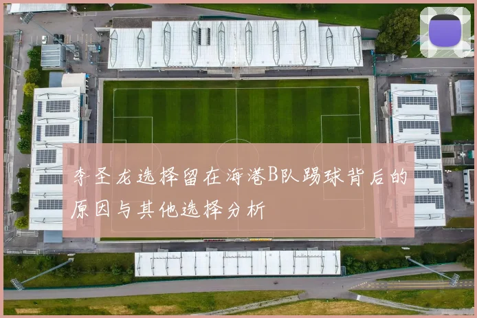 李圣龙选择留在海港B队踢球背后的原因与其他选择分析